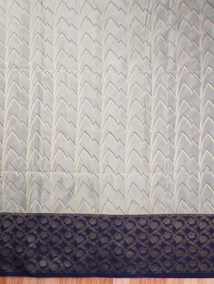 Meena — Silver Grey Tana Art Silk Saree