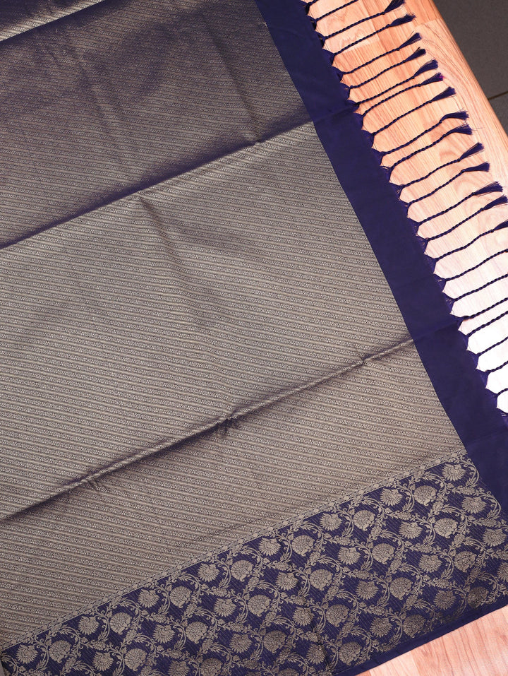 Meena — Silver Grey Tana Art Silk Saree