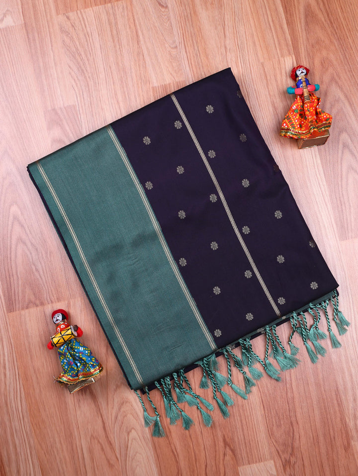 Kohila — Deep Navy Tana Art Silk Saree