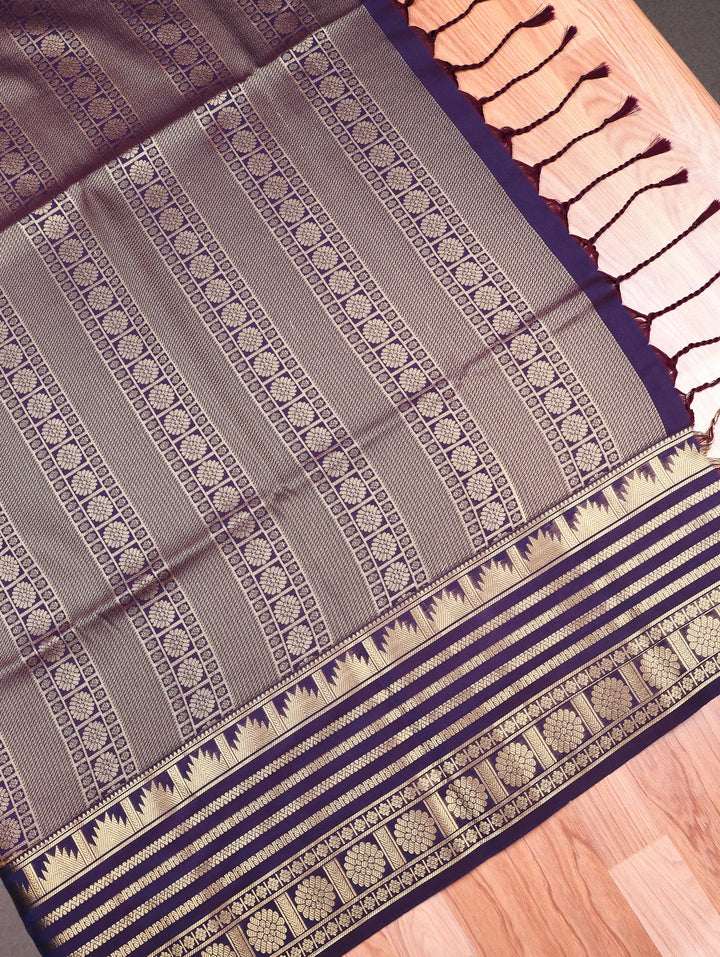 Eswari — Mustard Yellow Tana Art Silk Saree