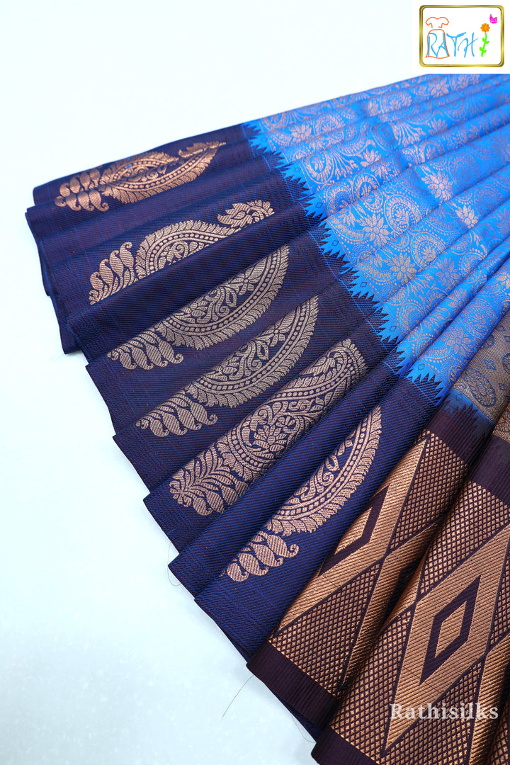 Blue Art Silk Saree