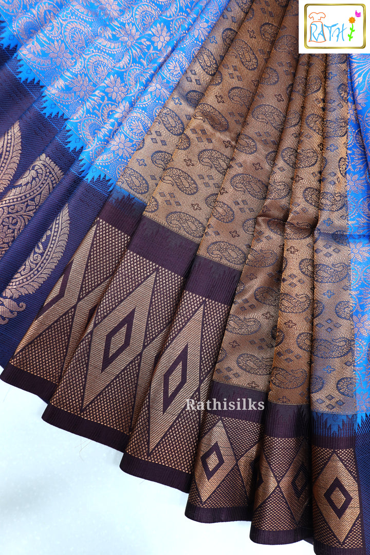 Blue Art Silk Saree