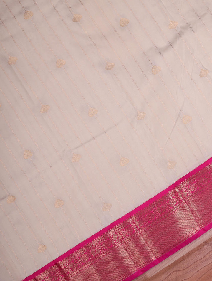 Padmini — Cream Tana Art Silk Saree