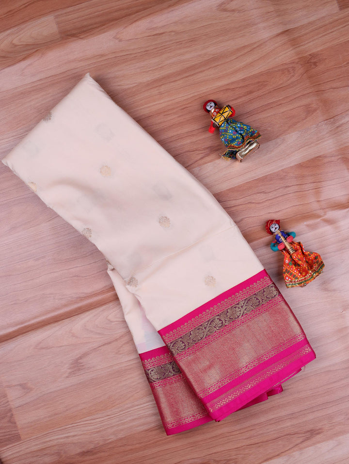 Amutha — Cream Tana Art Silk Saree