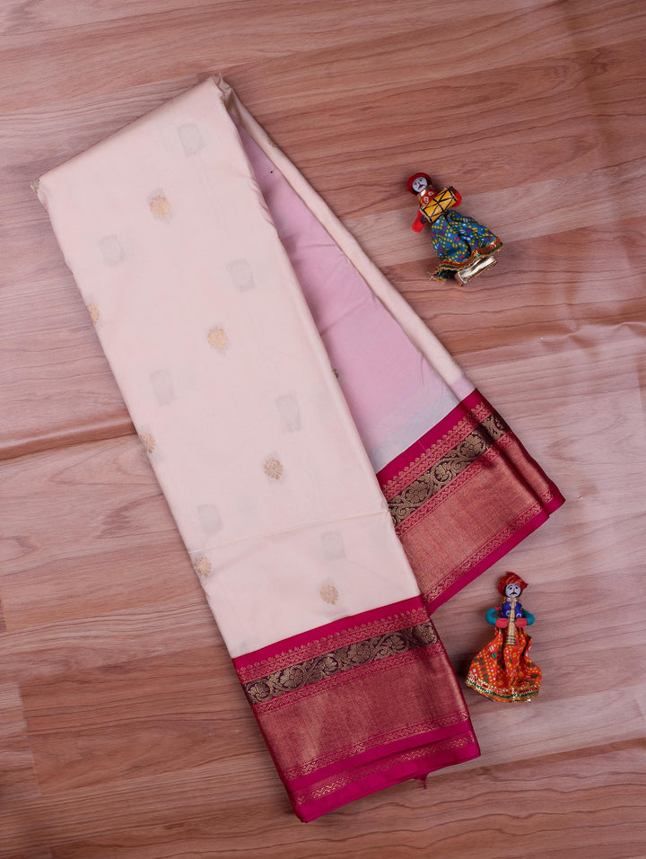 Amutha — Cream Tana Art Silk Saree