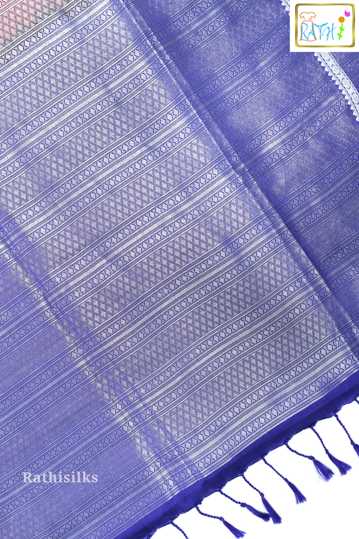 Radiant Red and Purple Art Silk Saree