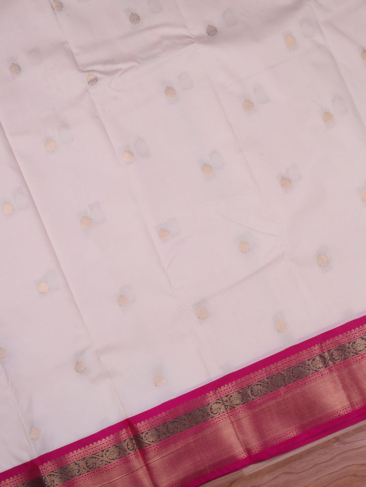 Amutha — Cream Tana Art Silk Saree