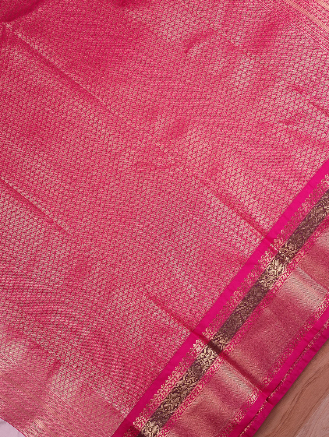 Amutha — Cream Tana Art Silk Saree