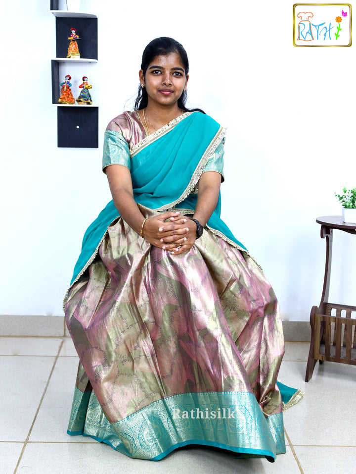Elegant Art Silk Half Saree