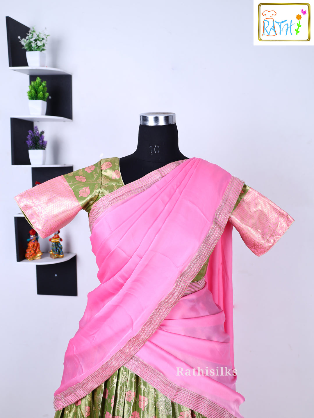 Art Silk Half Saree
