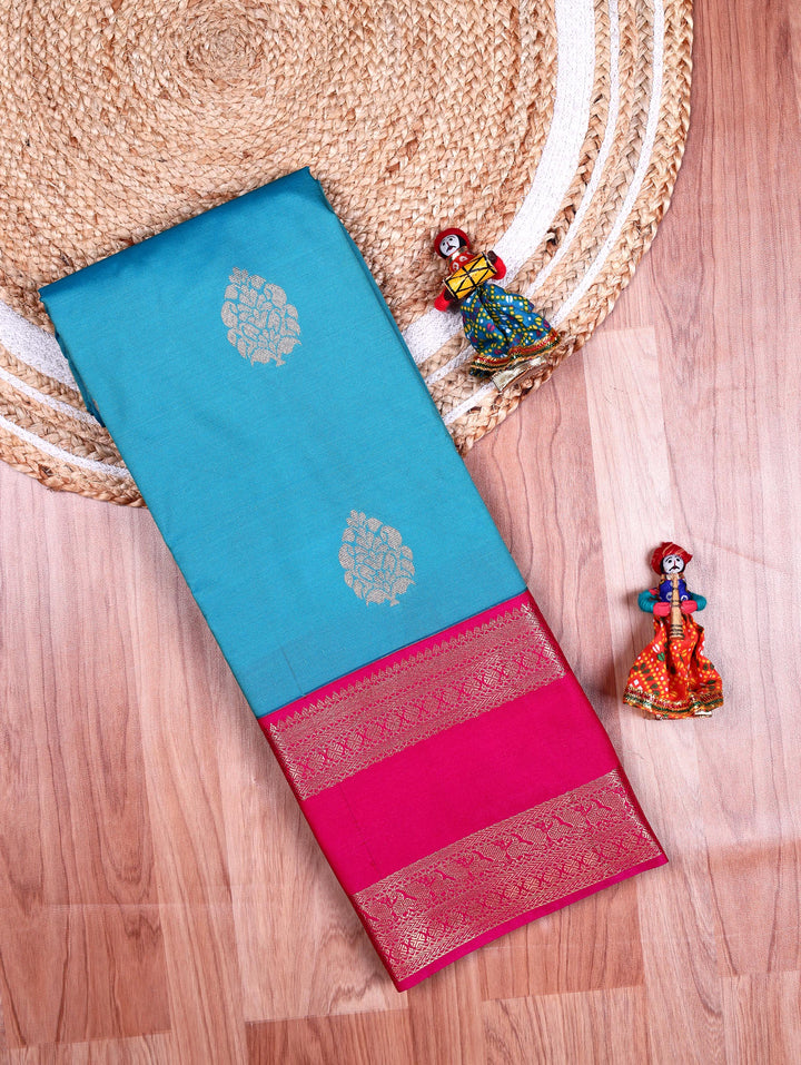 Sangeetha — Sky Blue Tana Art Silk Saree
