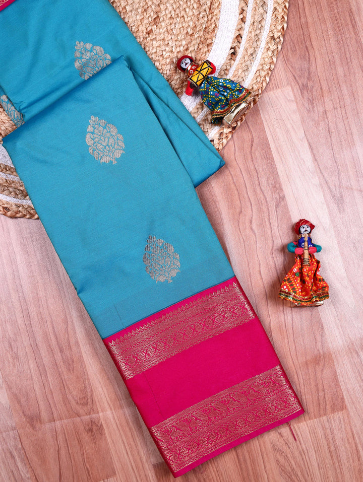 Sangeetha — Sky Blue Tana Art Silk Saree