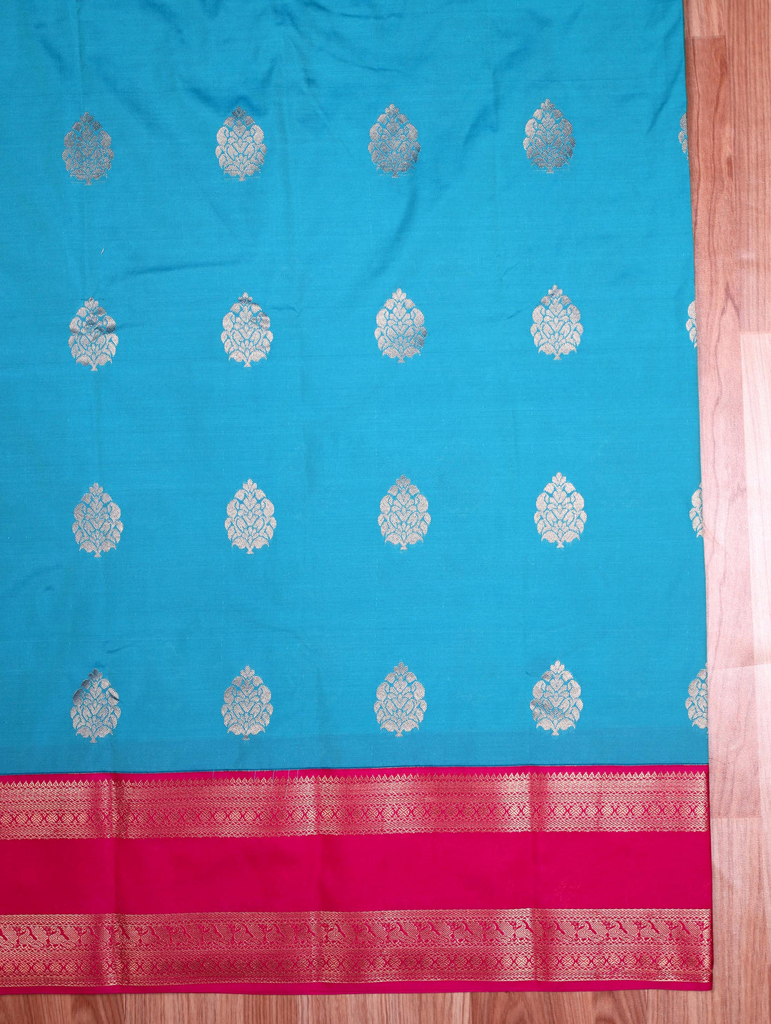 Sangeetha — Sky Blue Tana Art Silk Saree