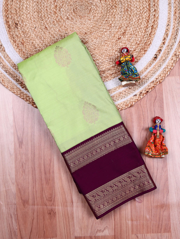 Manjari — Light Green Tana Art Silk Saree