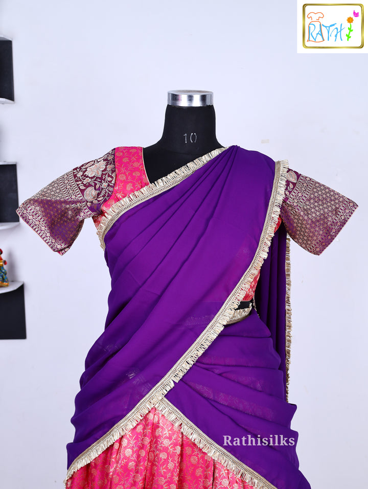 Art Silk Half Saree