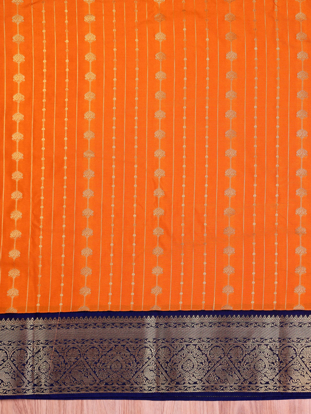 Geetha — Mustard Tana Art Silk Saree