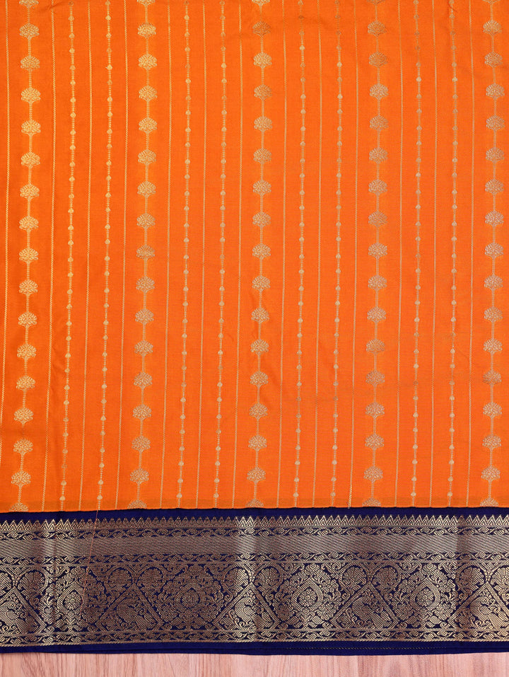 Geetha — Mustard Tana Art Silk Saree