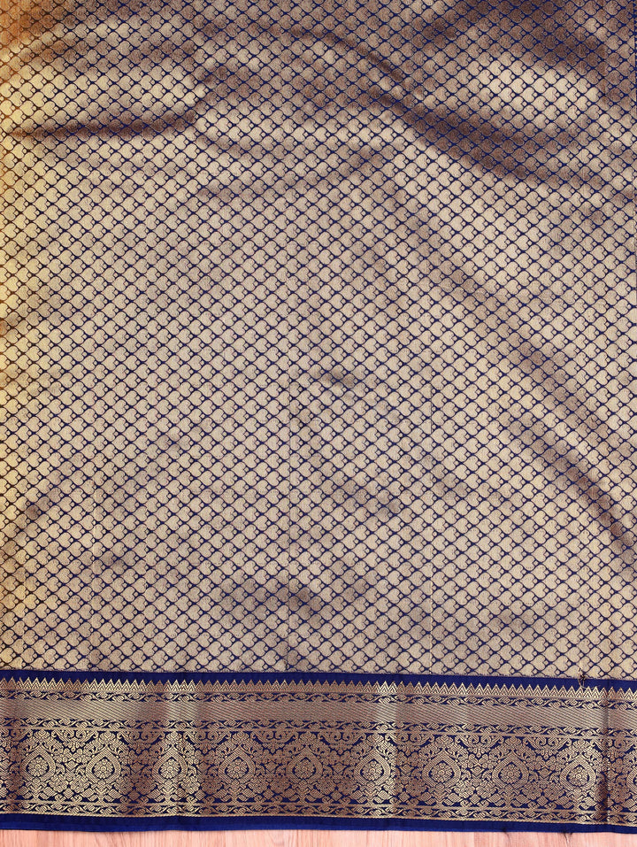 Geetha — Mustard Tana Art Silk Saree