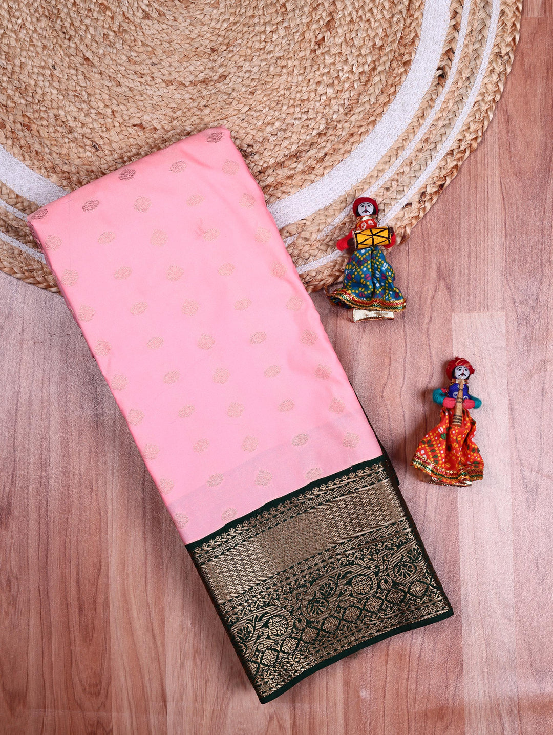 Anbu — Pink Tana Art Silk Saree