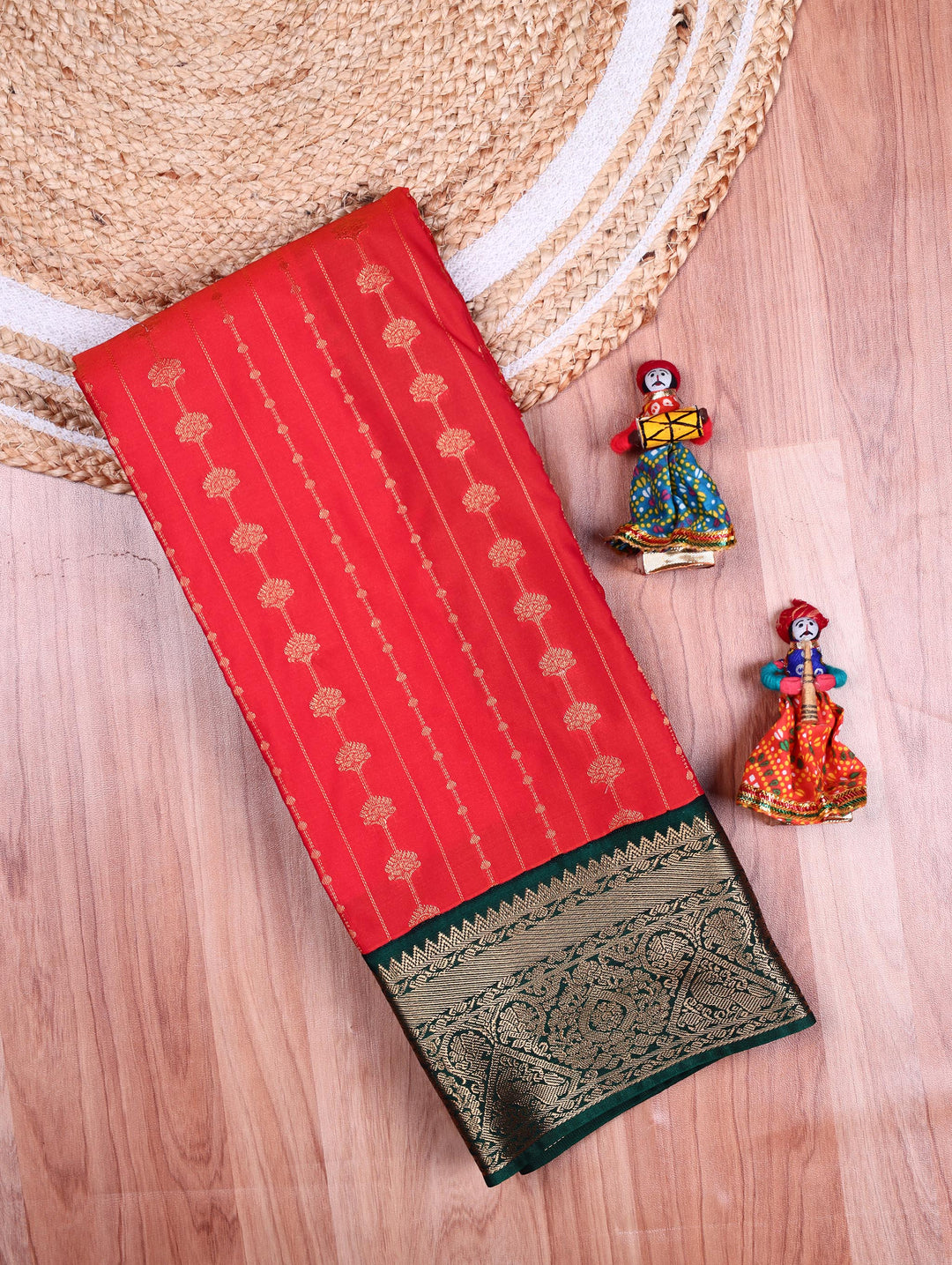 Kavitha — Orange Tana Art Silk Saree