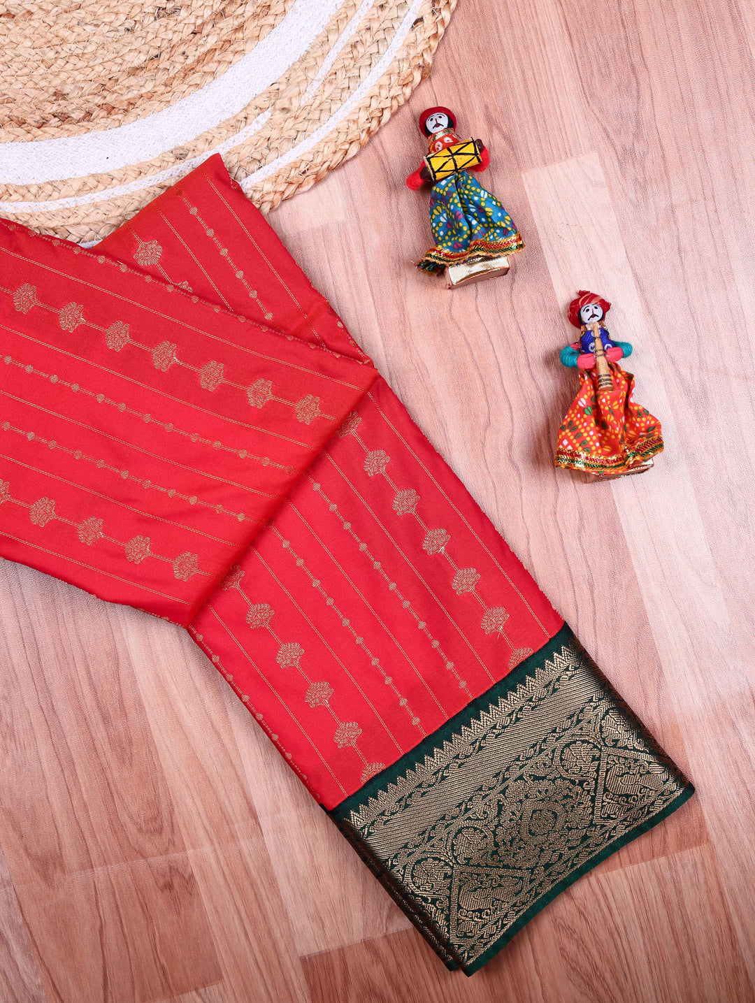Kavitha — Orange Tana Art Silk Saree