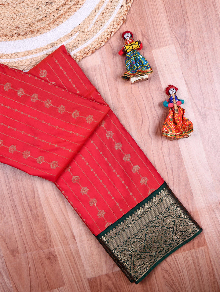 Kavitha — Orange Tana Art Silk Saree