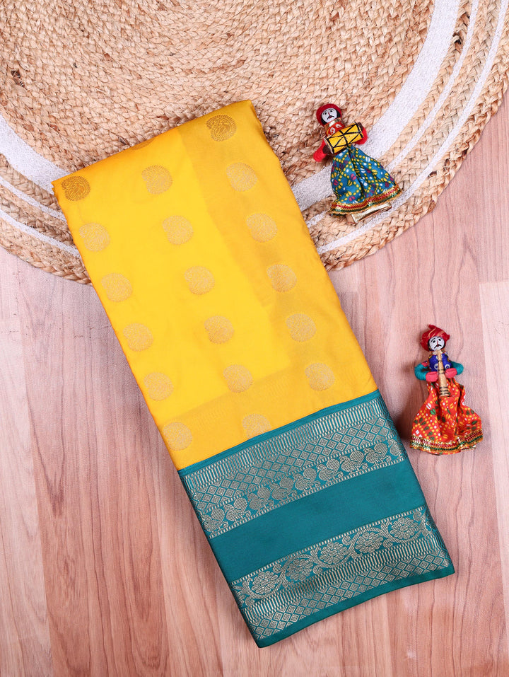 Bhanu — Yellow Tana Art Silk Saree