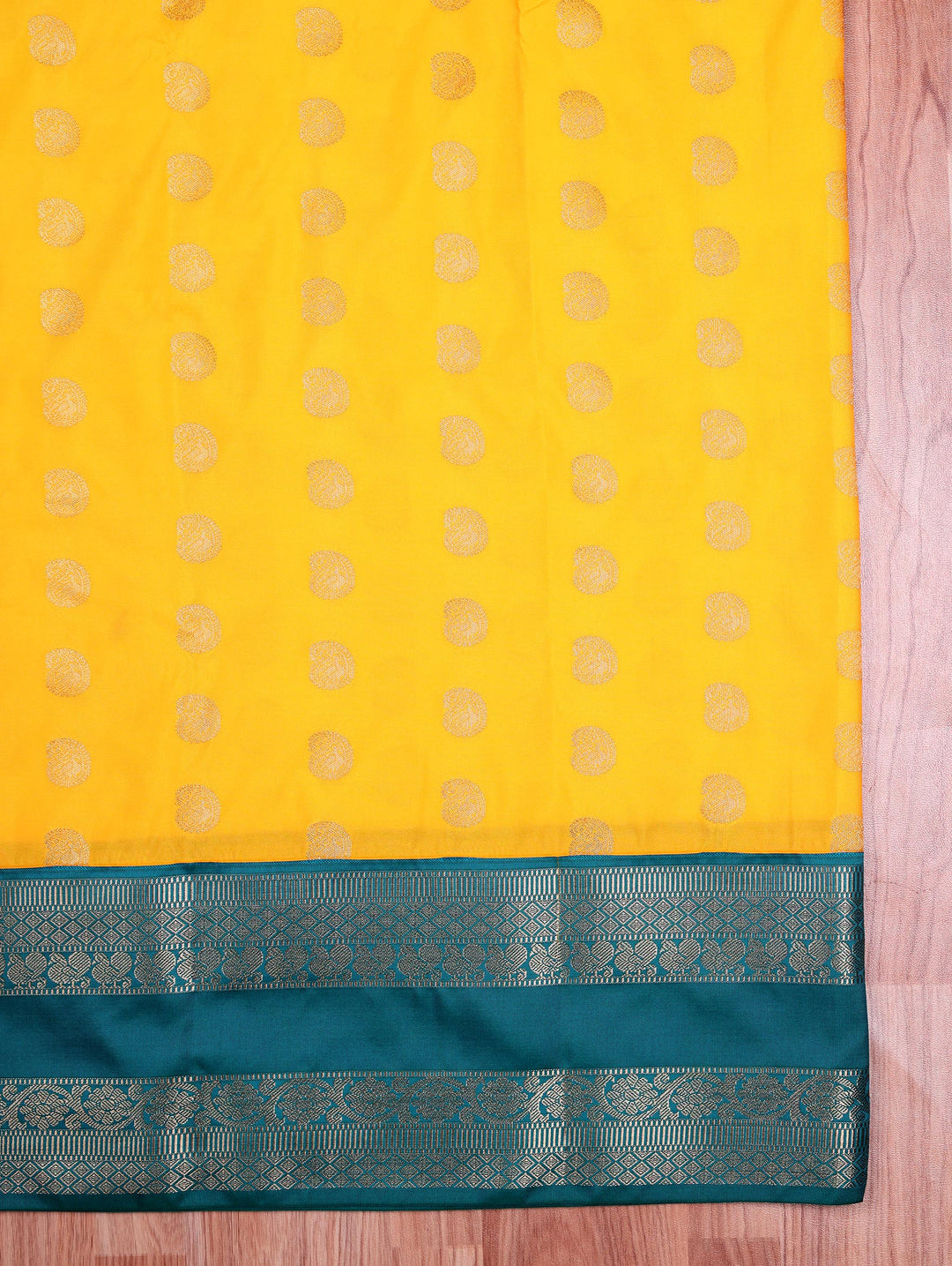 Bhanu — Yellow Tana Art Silk Saree
