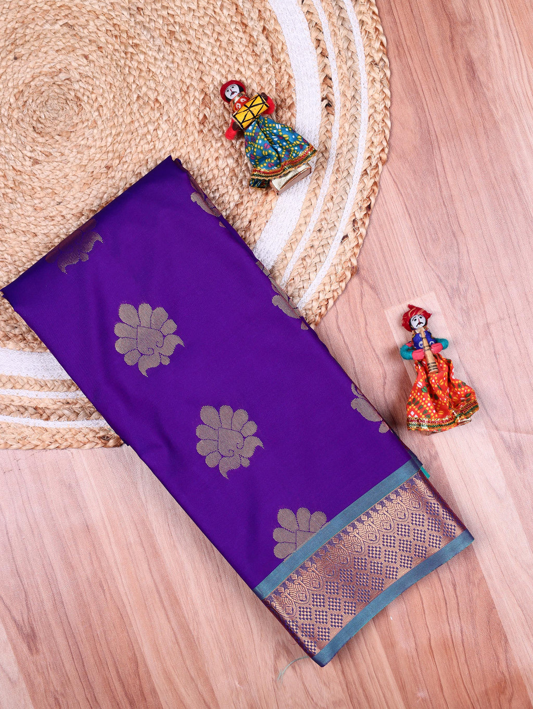 Shyamala — Purple Tana Art Silk Saree