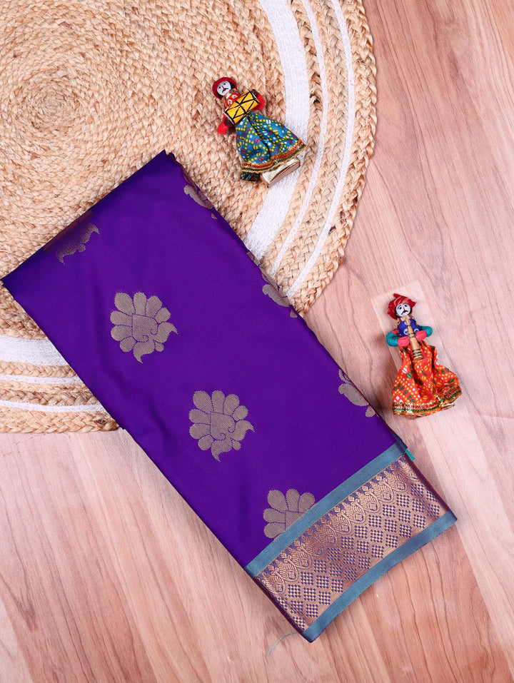 Shyamala — Purple Tana Art Silk Saree