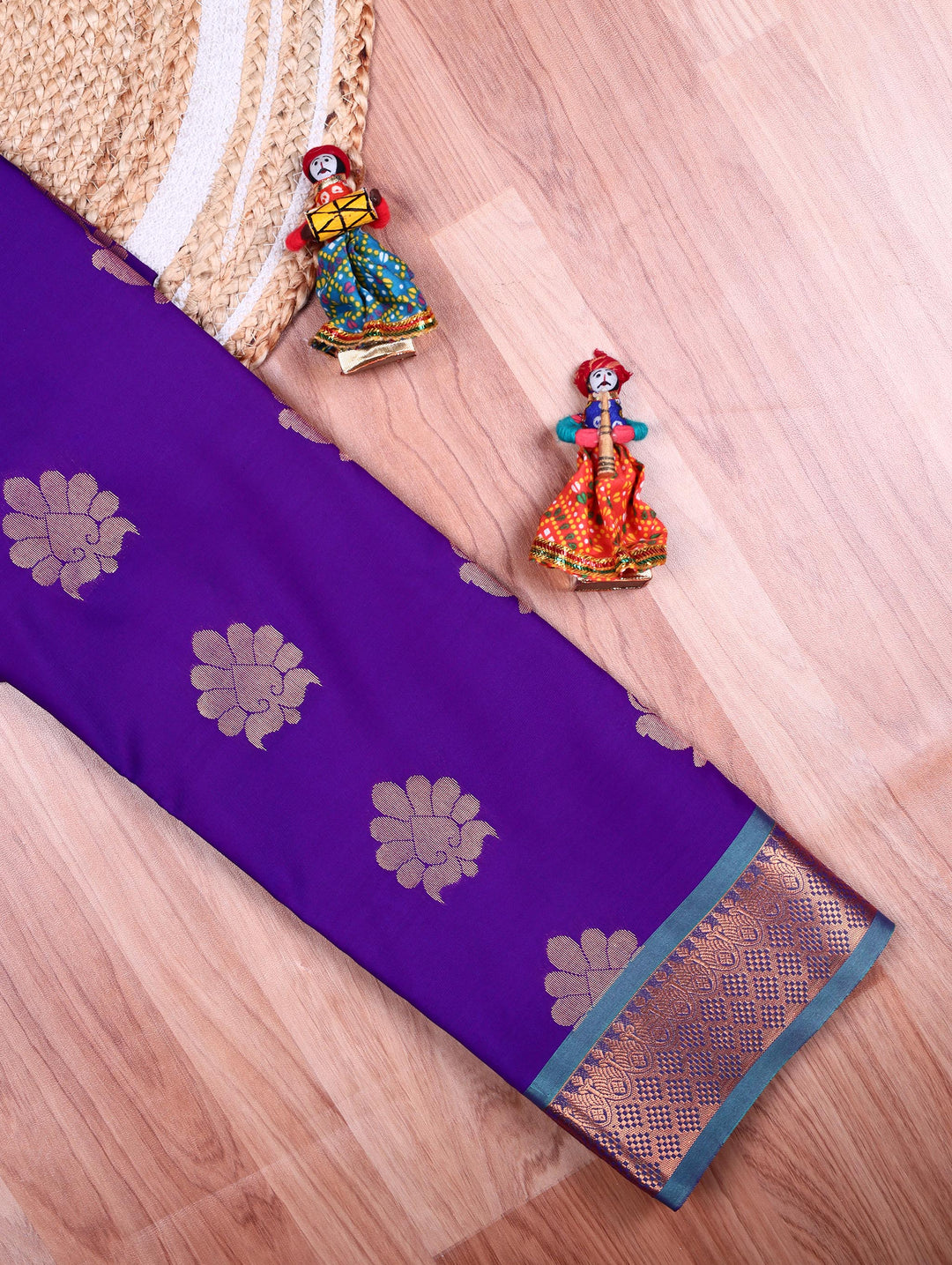 Shyamala — Purple Tana Art Silk Saree
