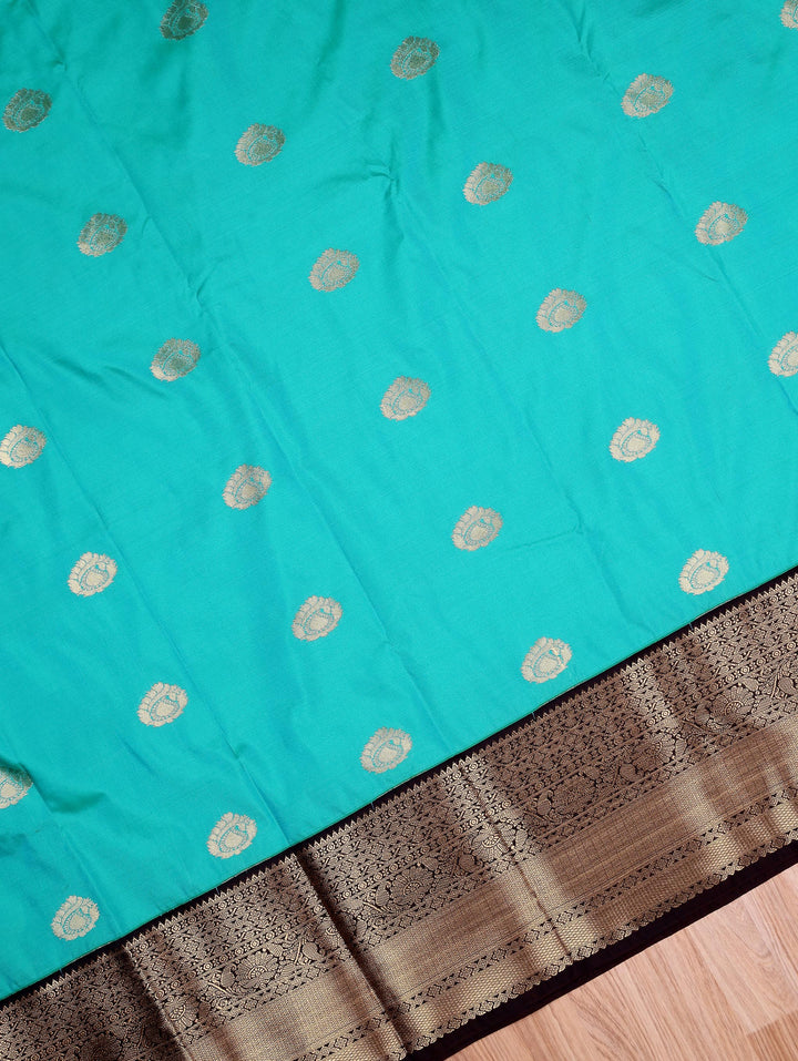 Brindha — Sea Green Tana Art Silk Saree
