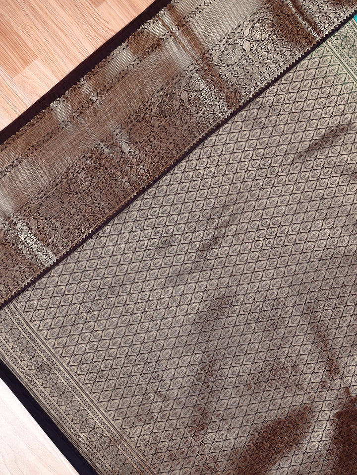 Brindha — Sea Green Tana Art Silk Saree