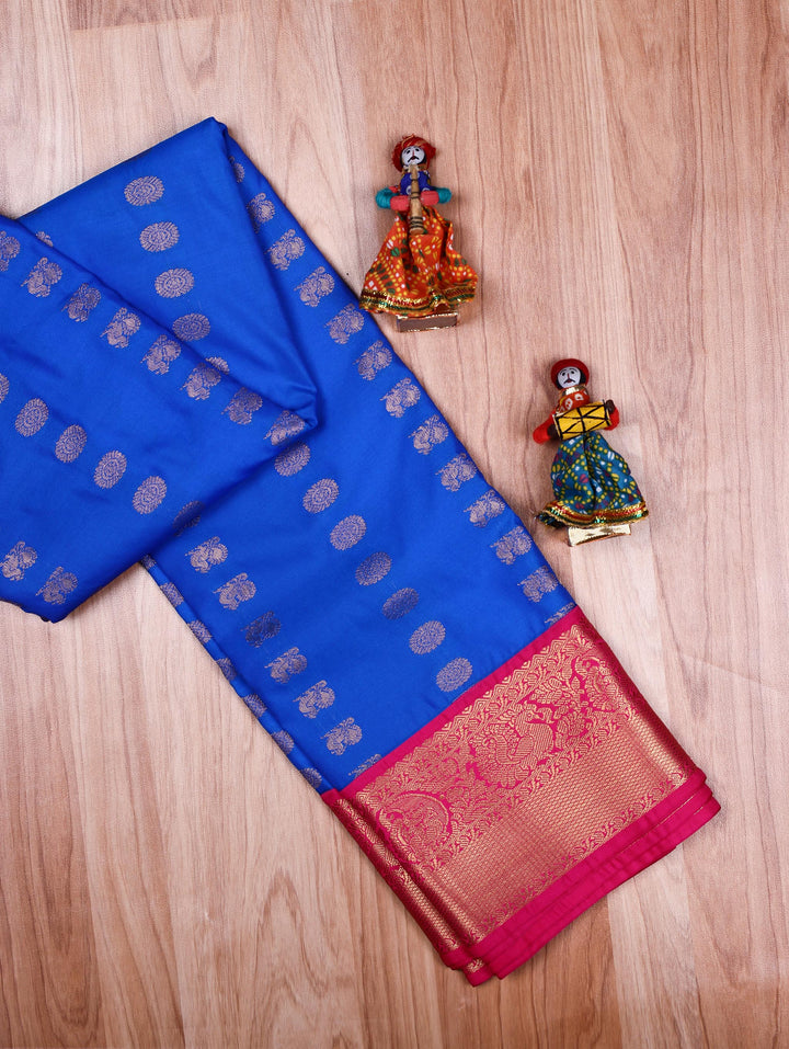 Vanaja — Blue Tana Art Silk Saree