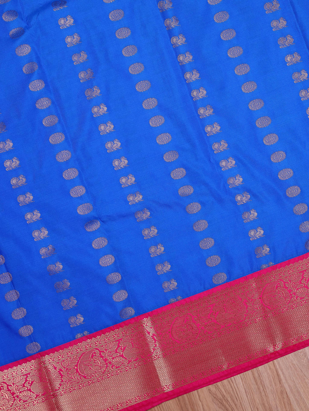 Vanaja — Blue Tana Art Silk Saree
