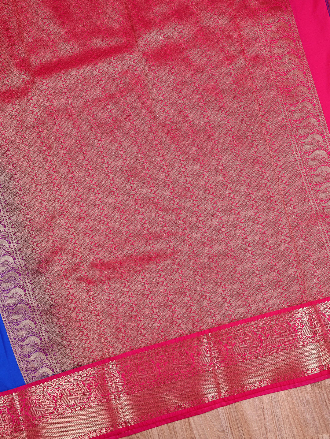 Vanaja — Blue Tana Art Silk Saree