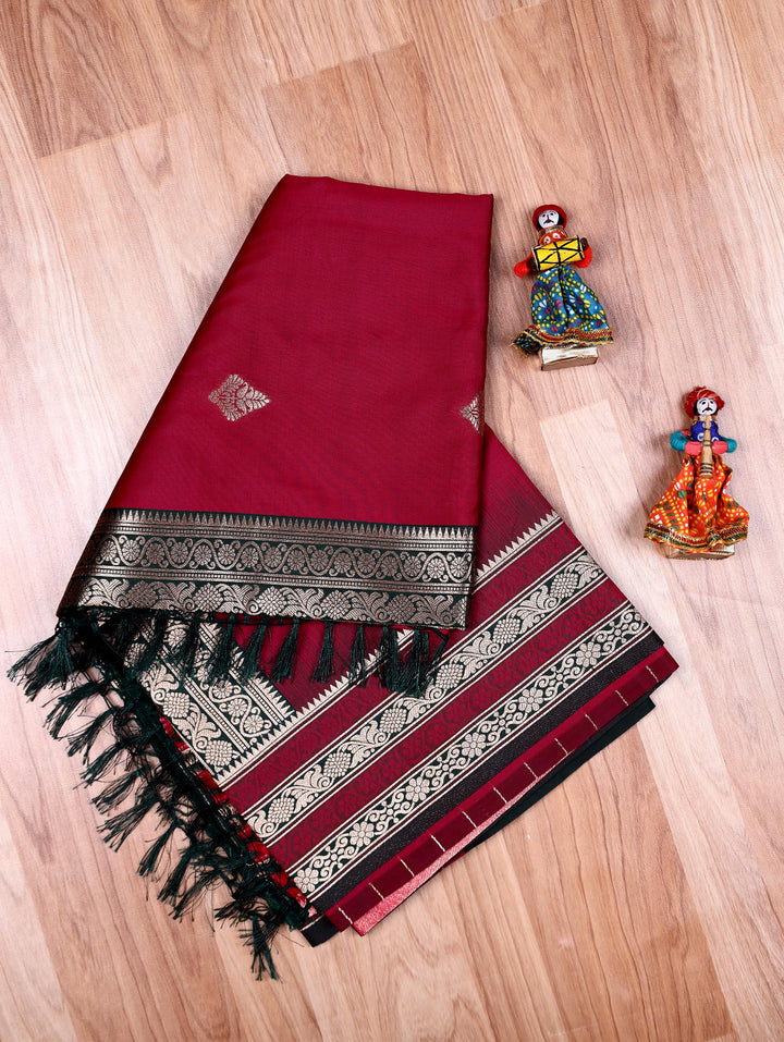 Pushpa — Pink Tana Art Silk Saree
