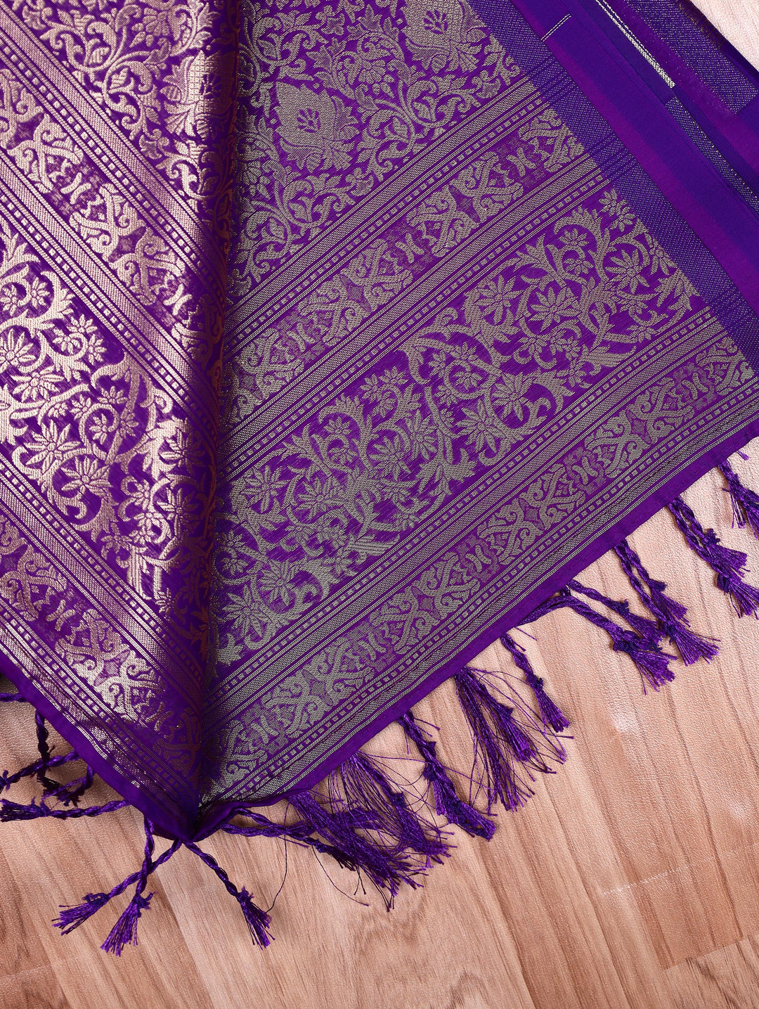 Vasuki — Purple Tana Art Silk Saree