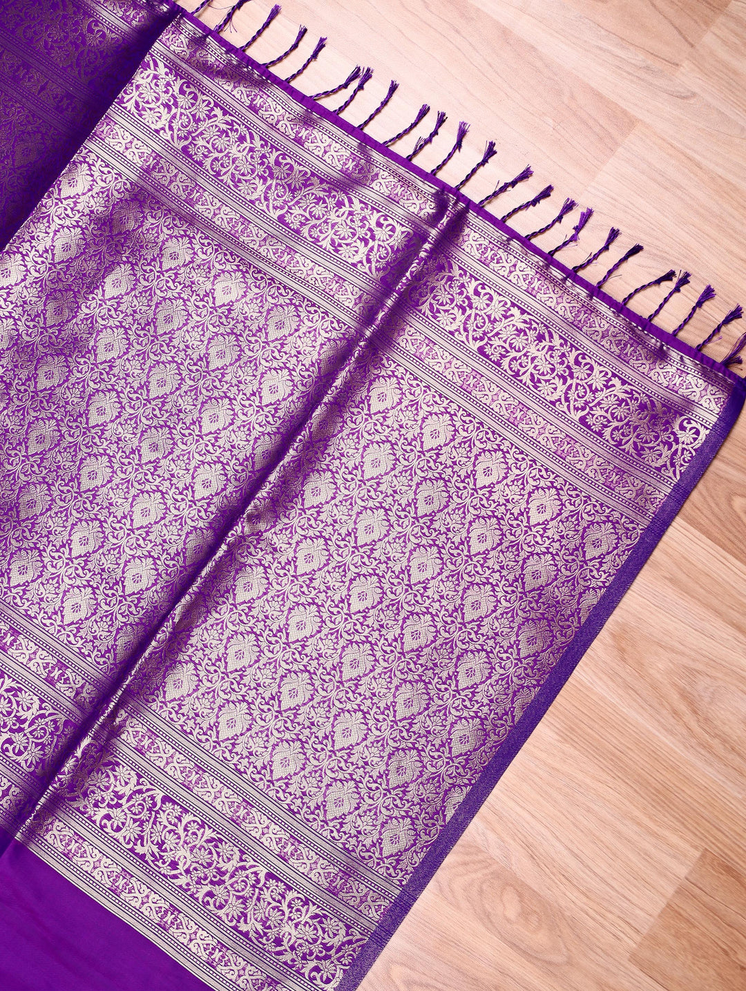 Vasuki — Purple Tana Art Silk Saree