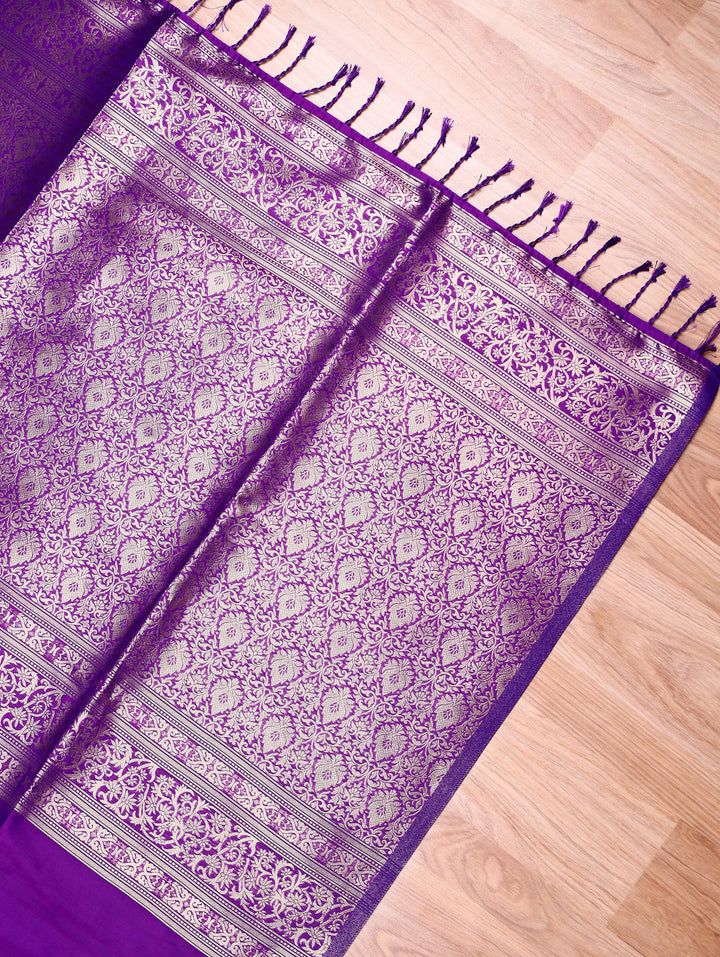 Vasuki — Purple Tana Art Silk Saree