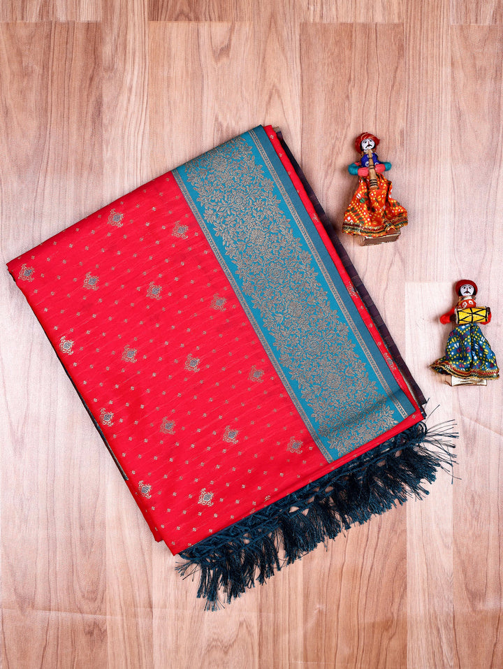 Abhirami — Pink Tana Art Silk Saree