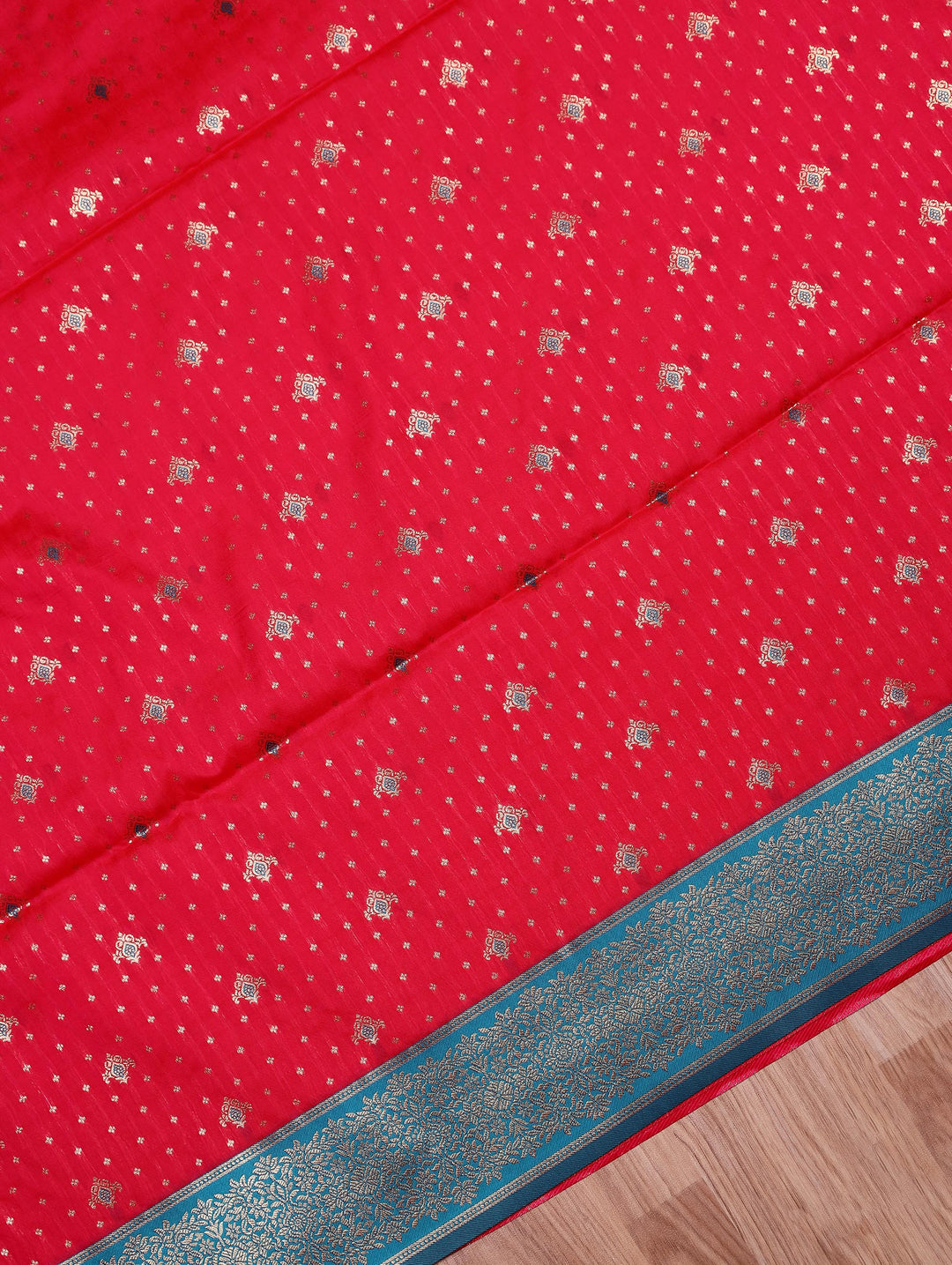 Abhirami — Pink Tana Art Silk Saree