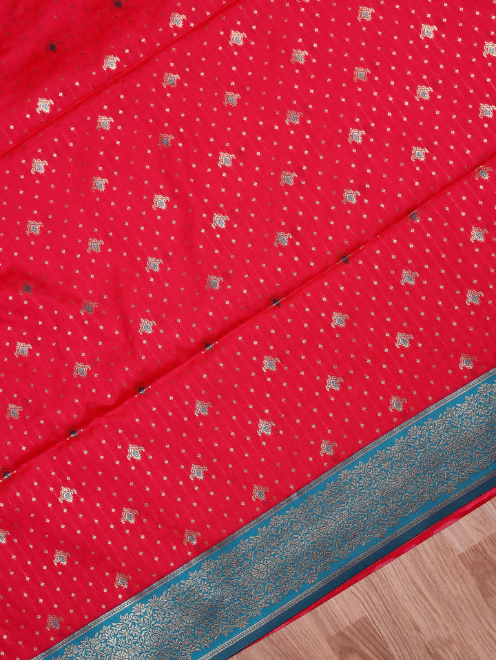 Abhirami — Pink Tana Art Silk Saree