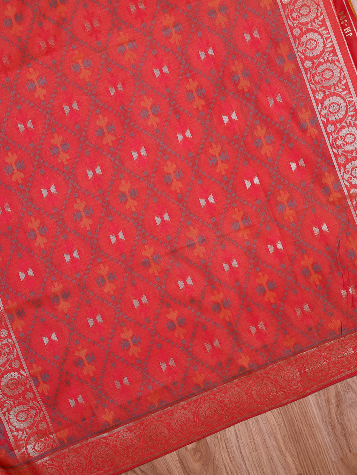 Sevvanthi — Mustard Yellow Tana Art Silk Saree