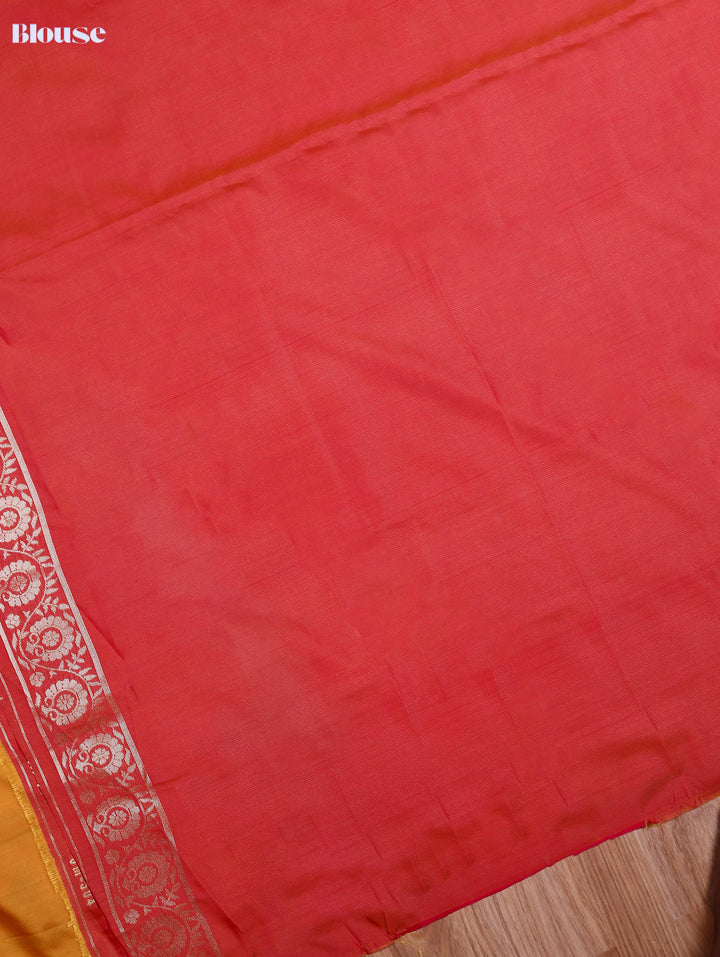 Sevvanthi — Mustard Yellow Tana Art Silk Saree