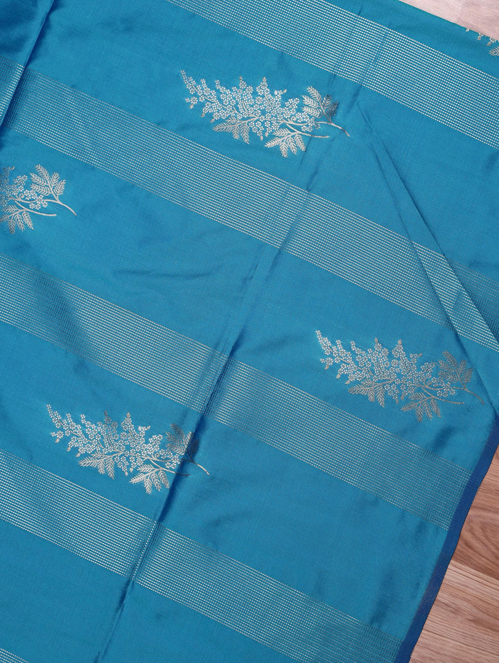Akila — Teal Blue Tana Art Silk Saree