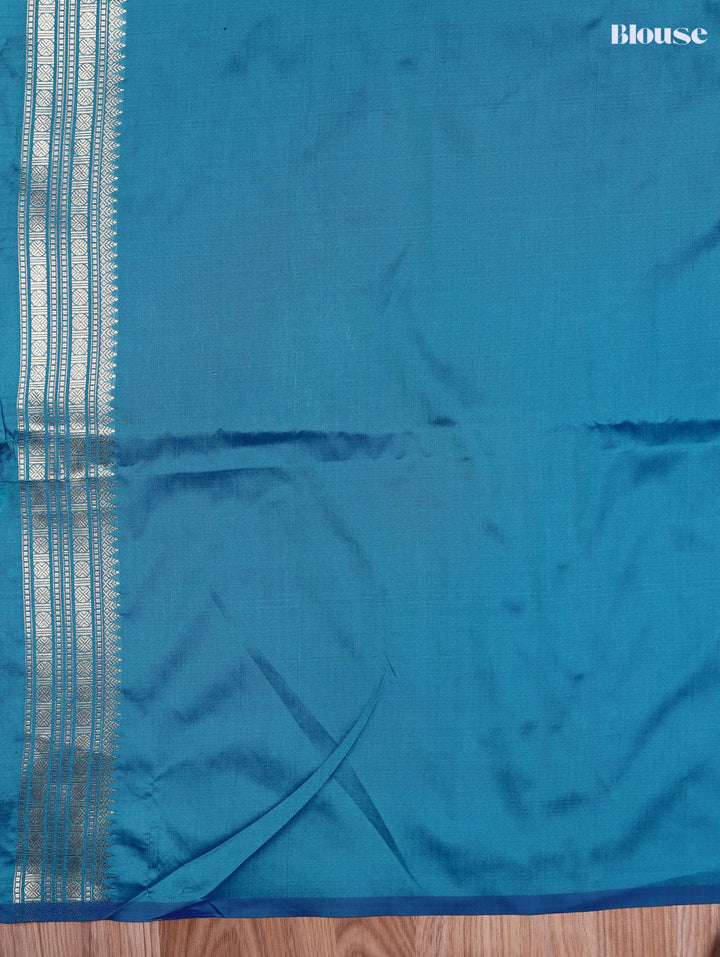 Akila — Teal Blue Tana Art Silk Saree