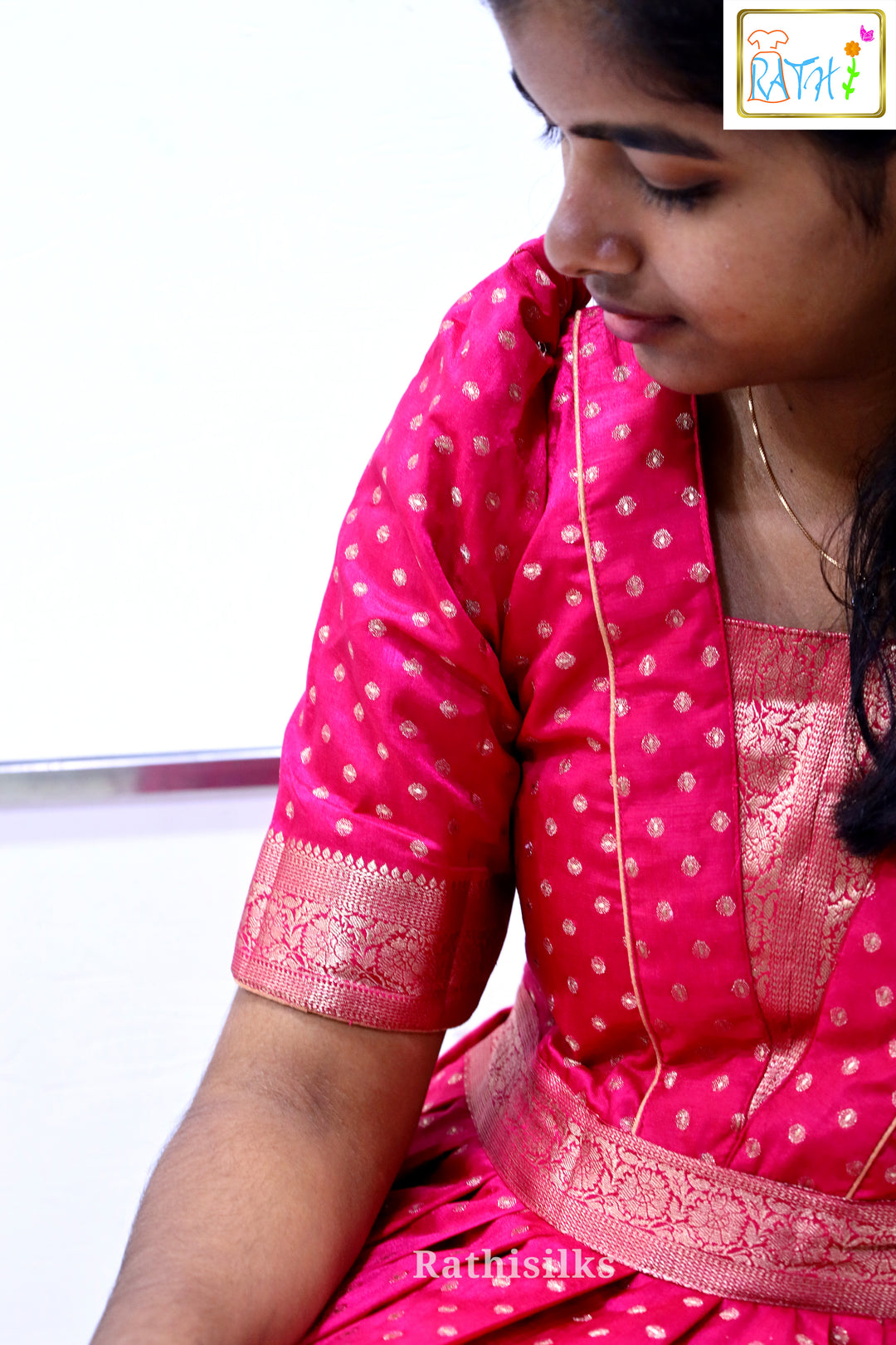 Mint Green Semi Tussar Ankle-Length Gown