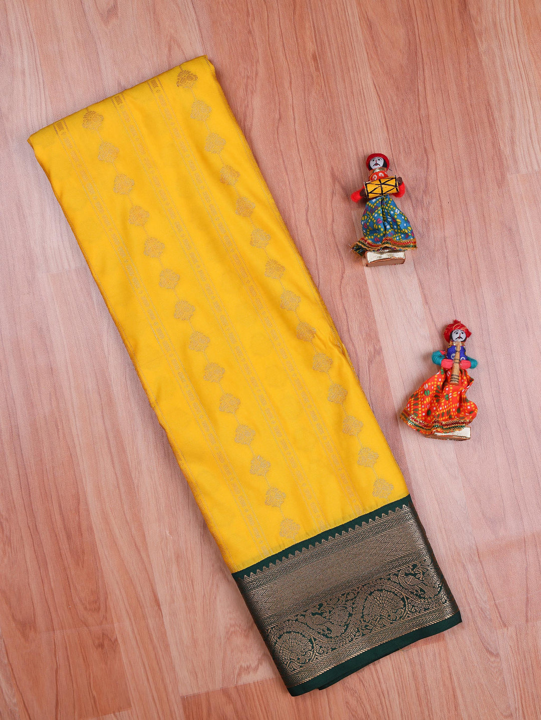 Vasantha — Yellow Tana Art Silk Saree