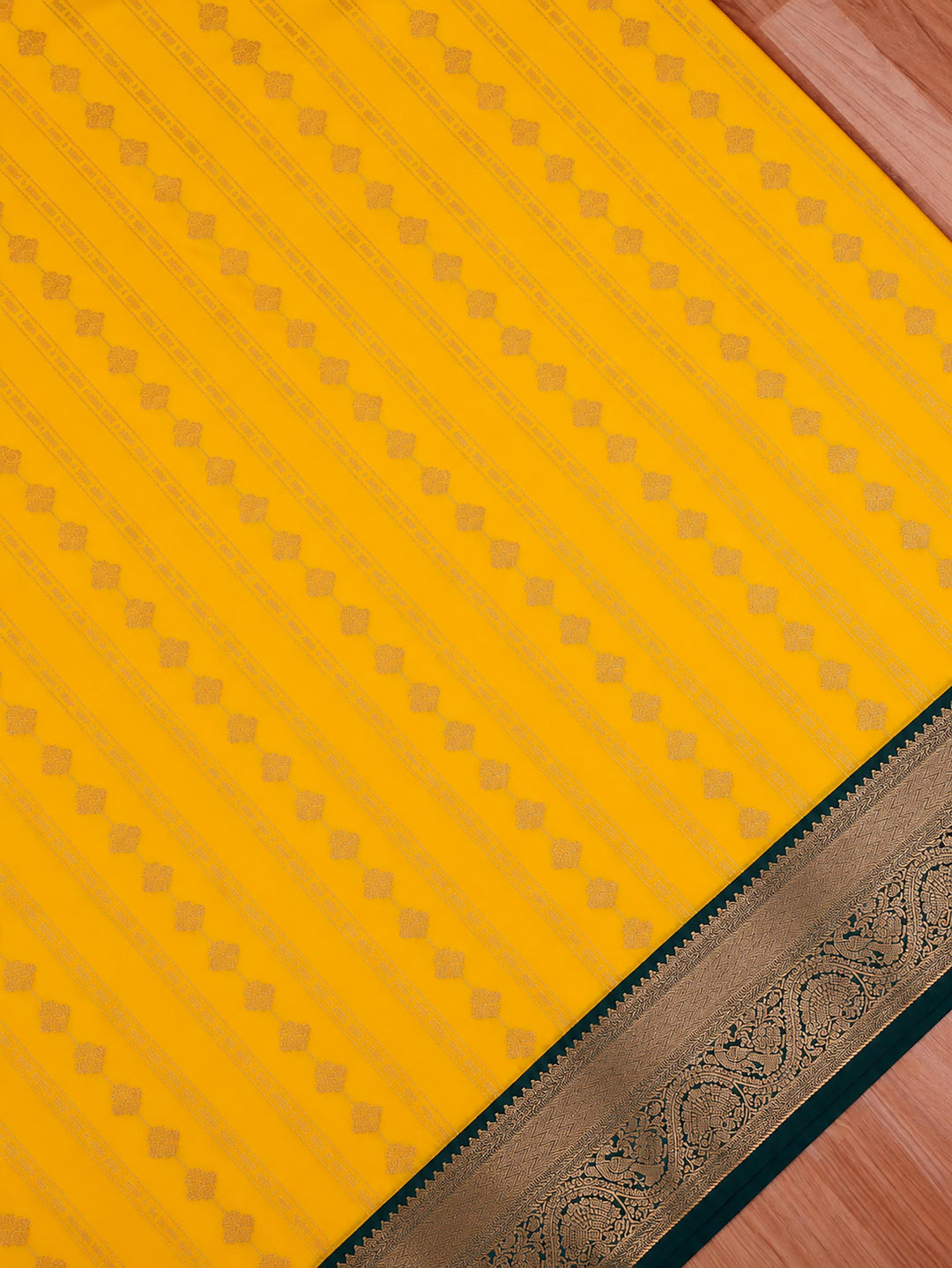 Vasantha — Yellow Tana Art Silk Saree